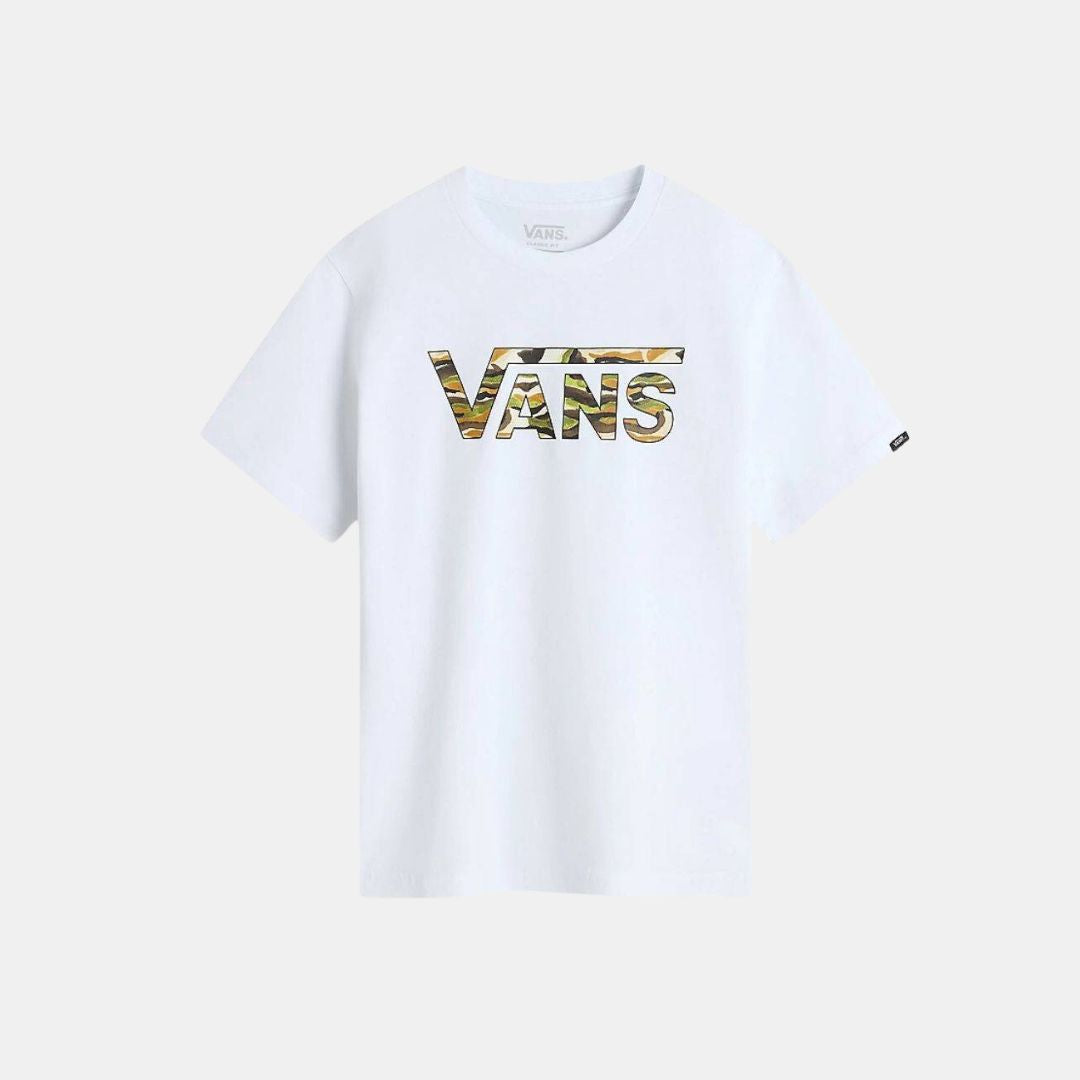 Vans Classic Logo Fill Boys T-Shirt Kid's White