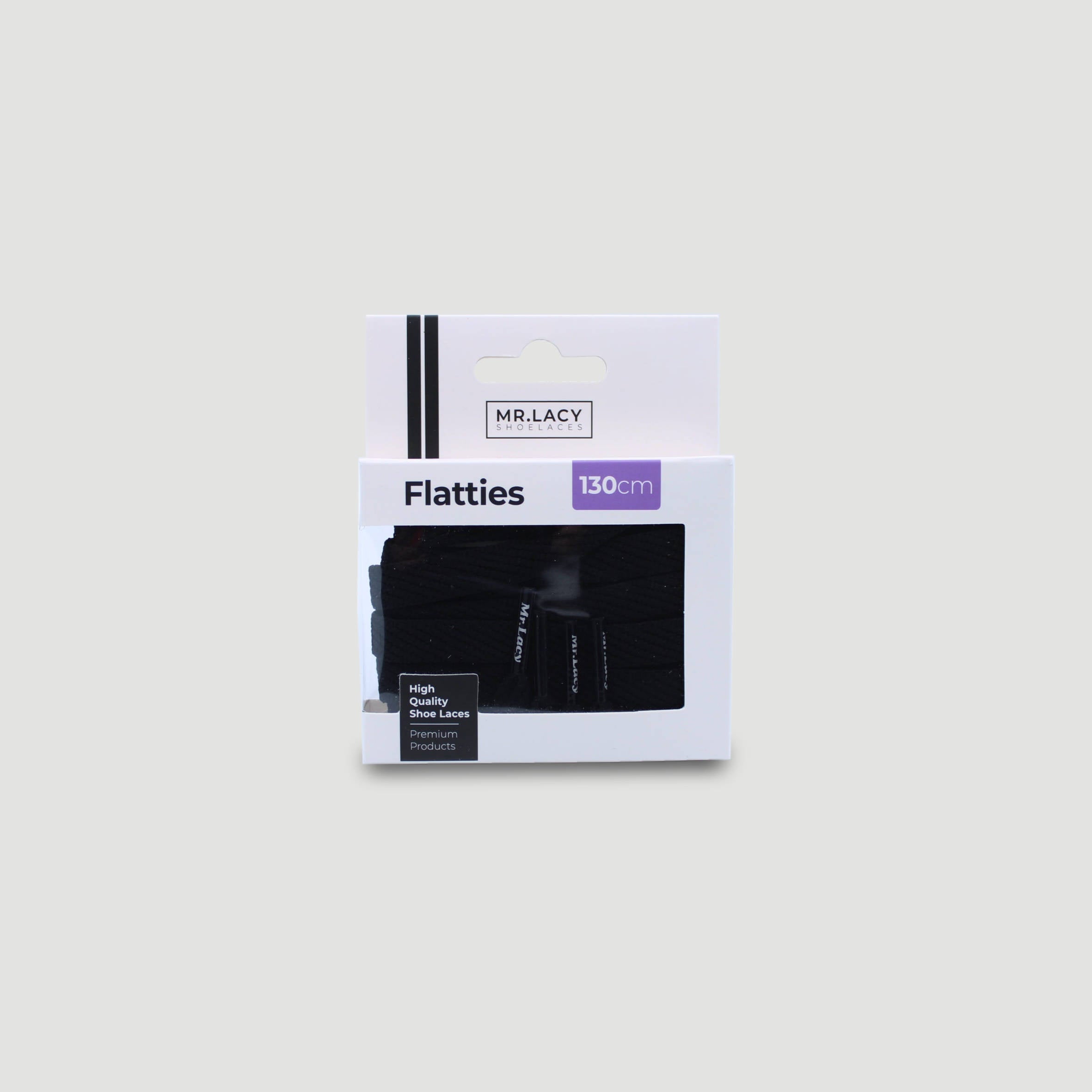 Flatties Shoelaces · Black