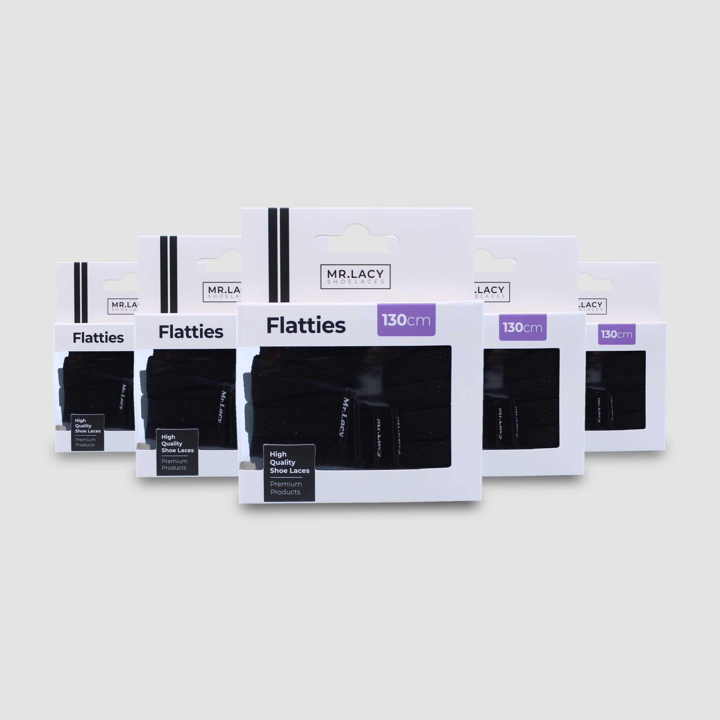 Flatties Shoelaces · Black