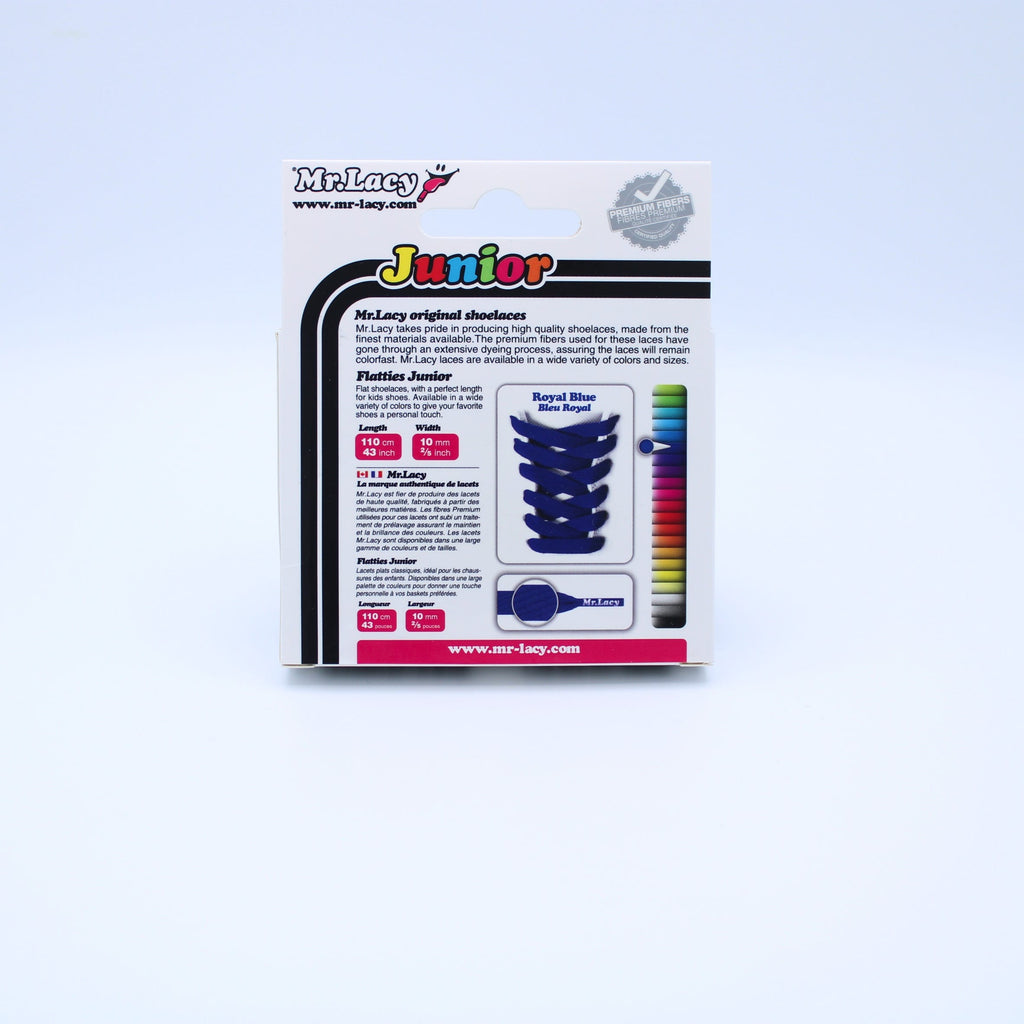 Junior Flatties Shoelaces · Royal Blue
