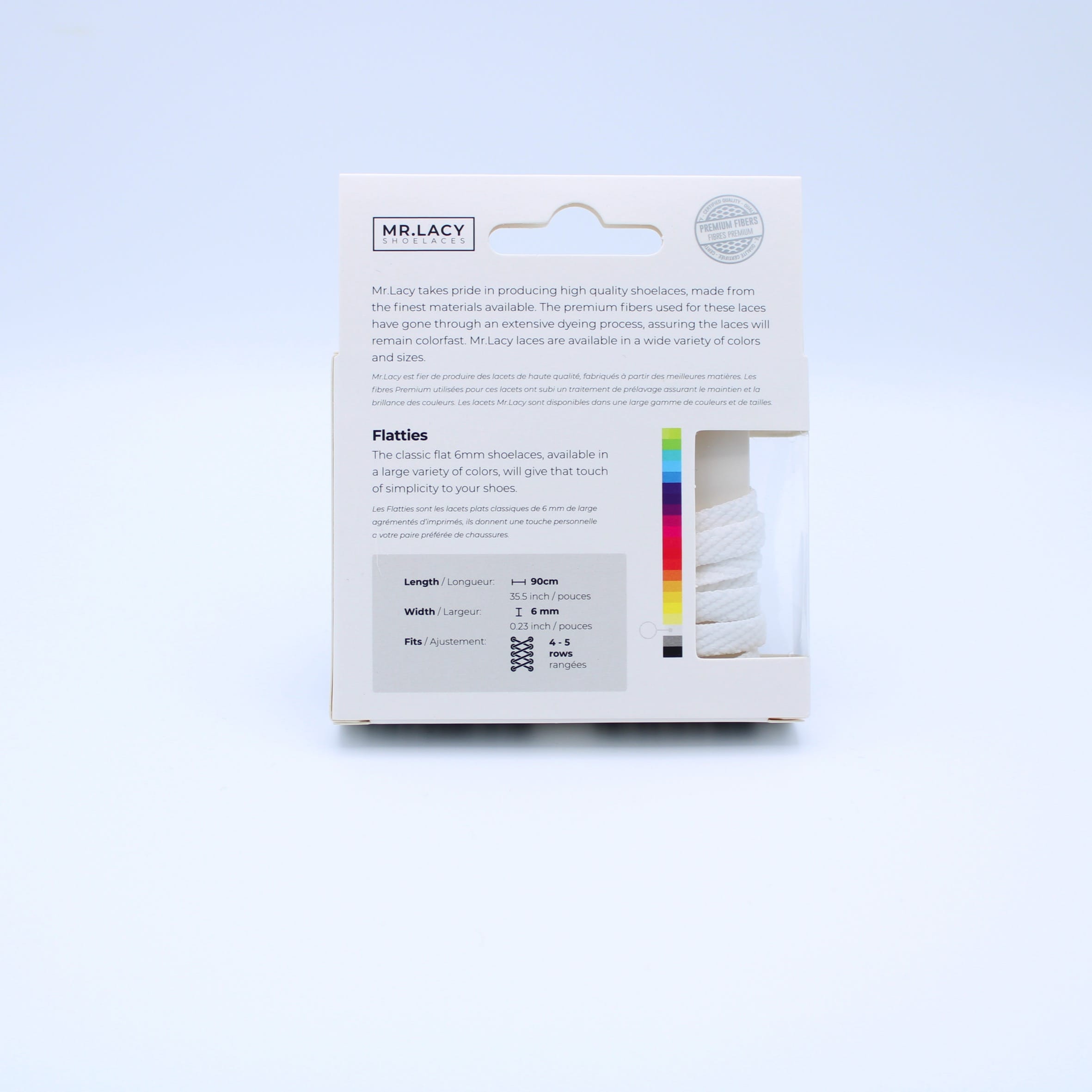 Flatties Shoelaces · White
