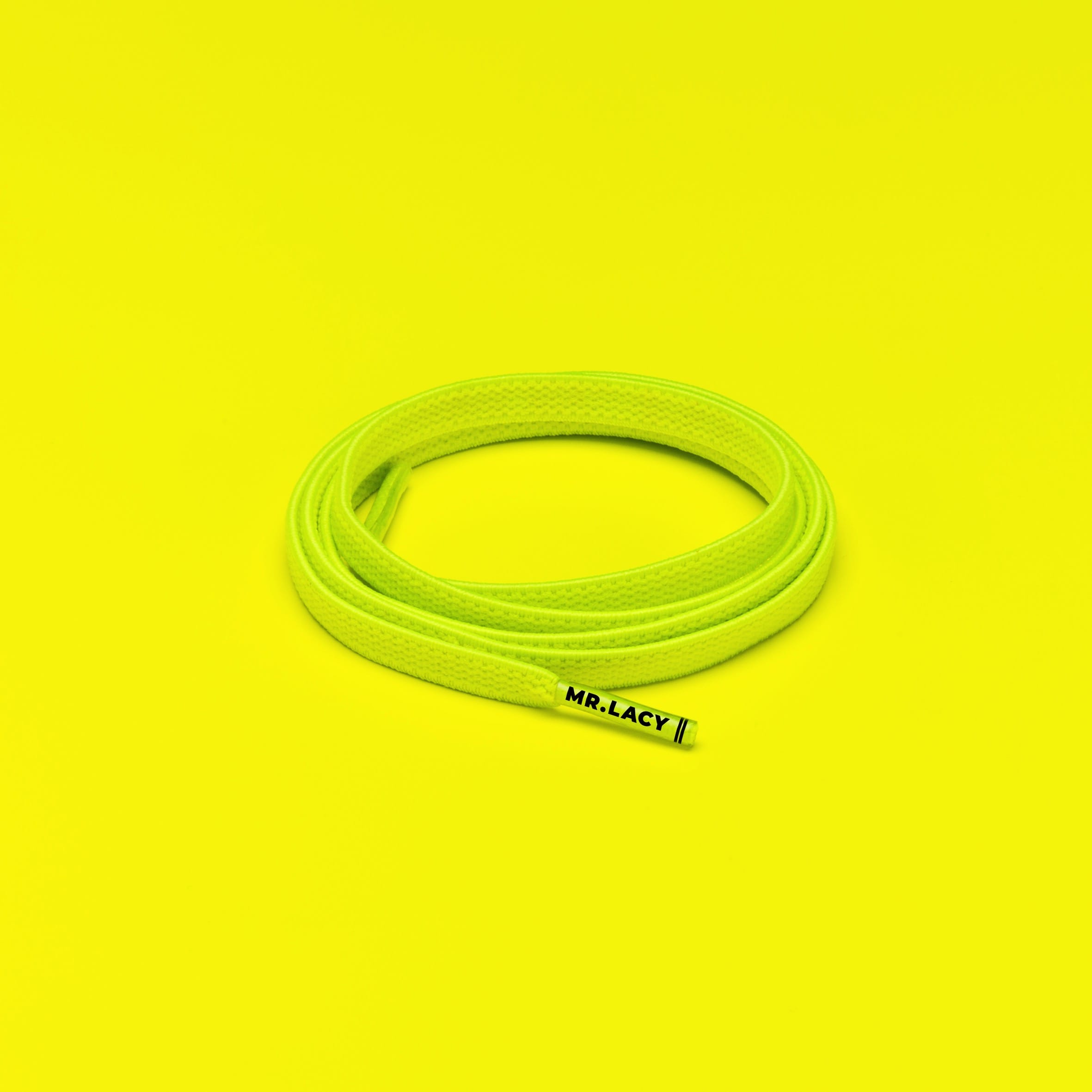 Flexies Shoelaces · Neon Lime Yellow