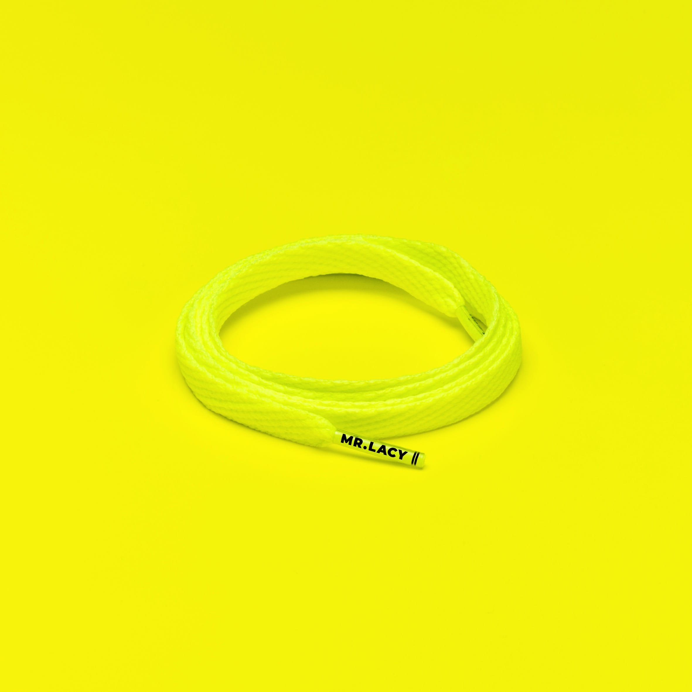 Smallies Shoelaces · Neon Lime Yellow