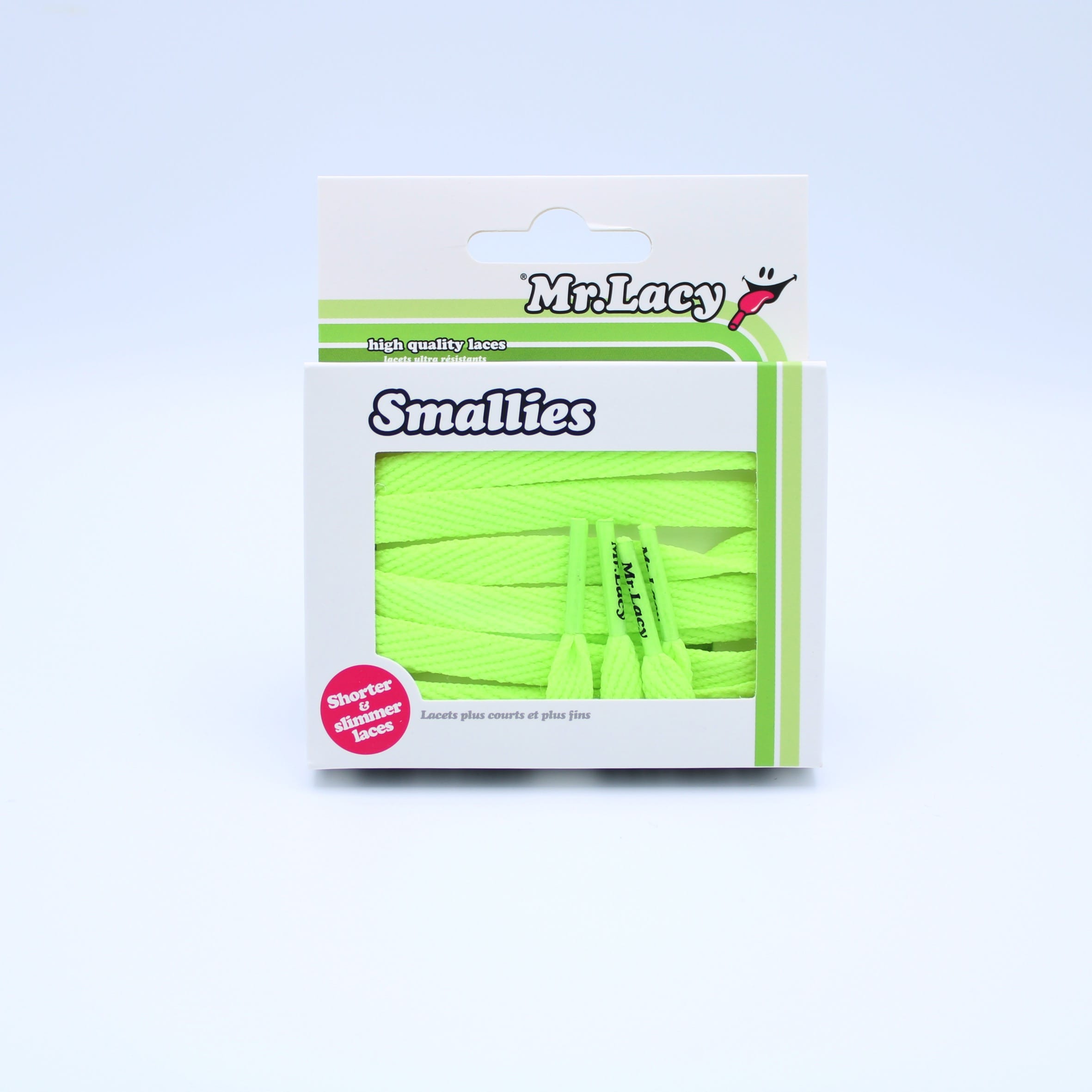 Smallies Shoelaces · Neon Lime Yellow